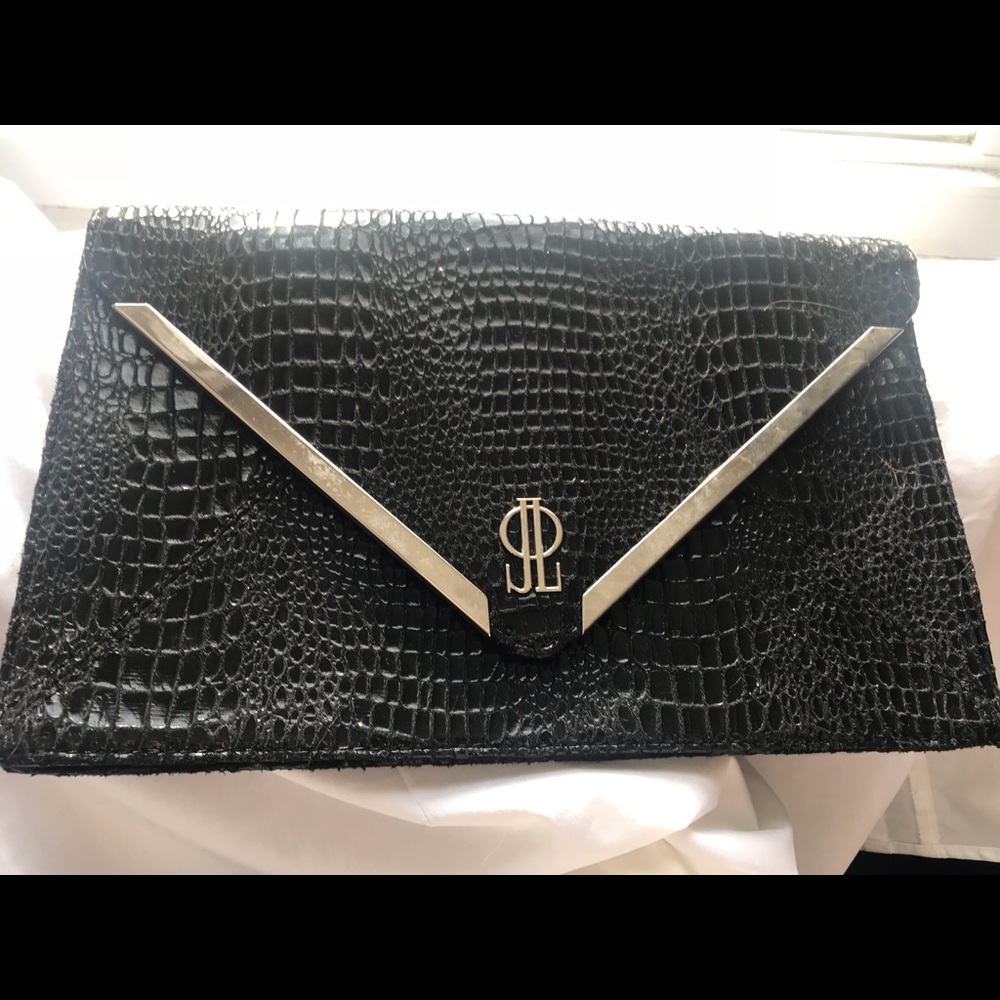 Jennifer Lopez Oversized Black Clutch